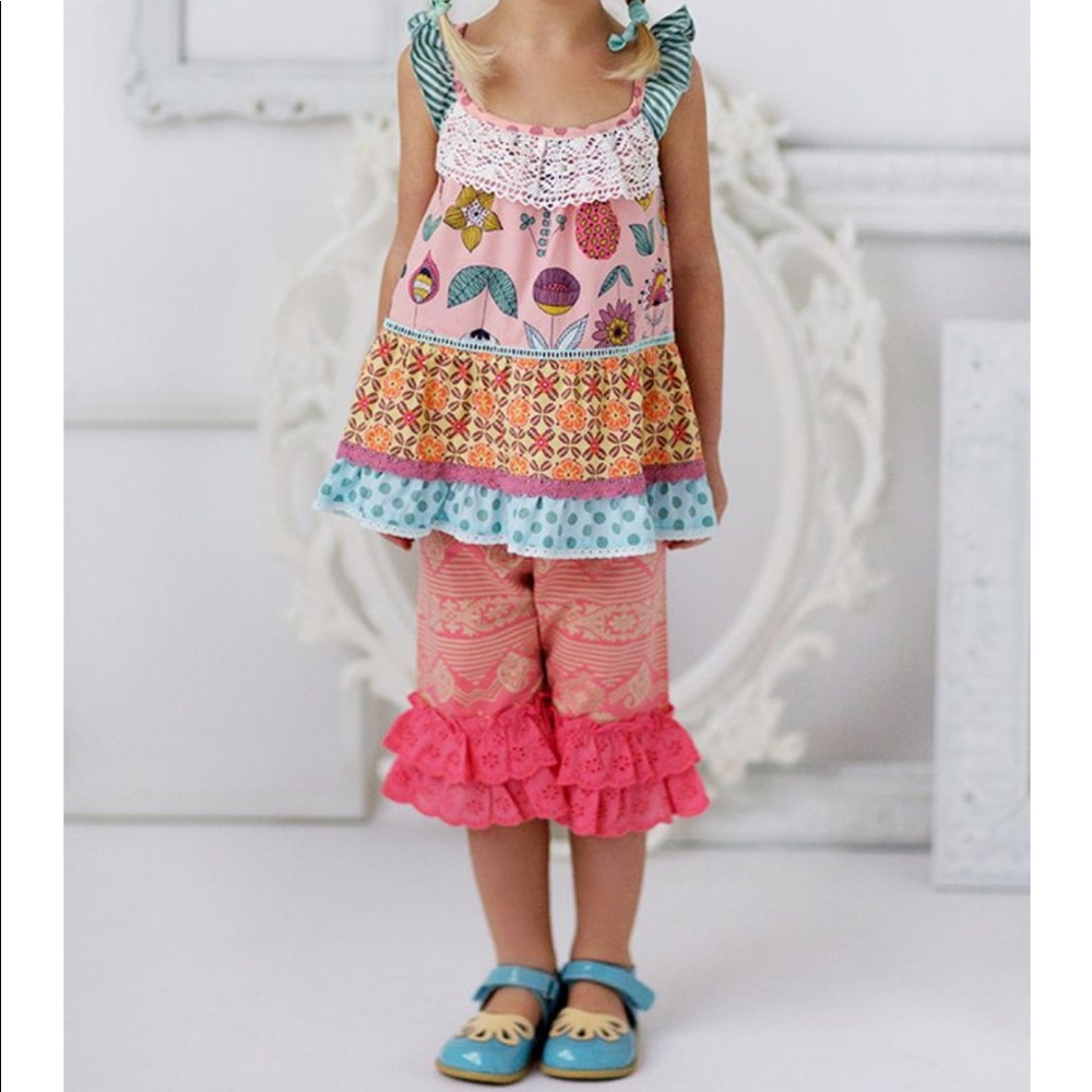 MATILDA JANE Sugar Rush Cropped Ruffle Capris